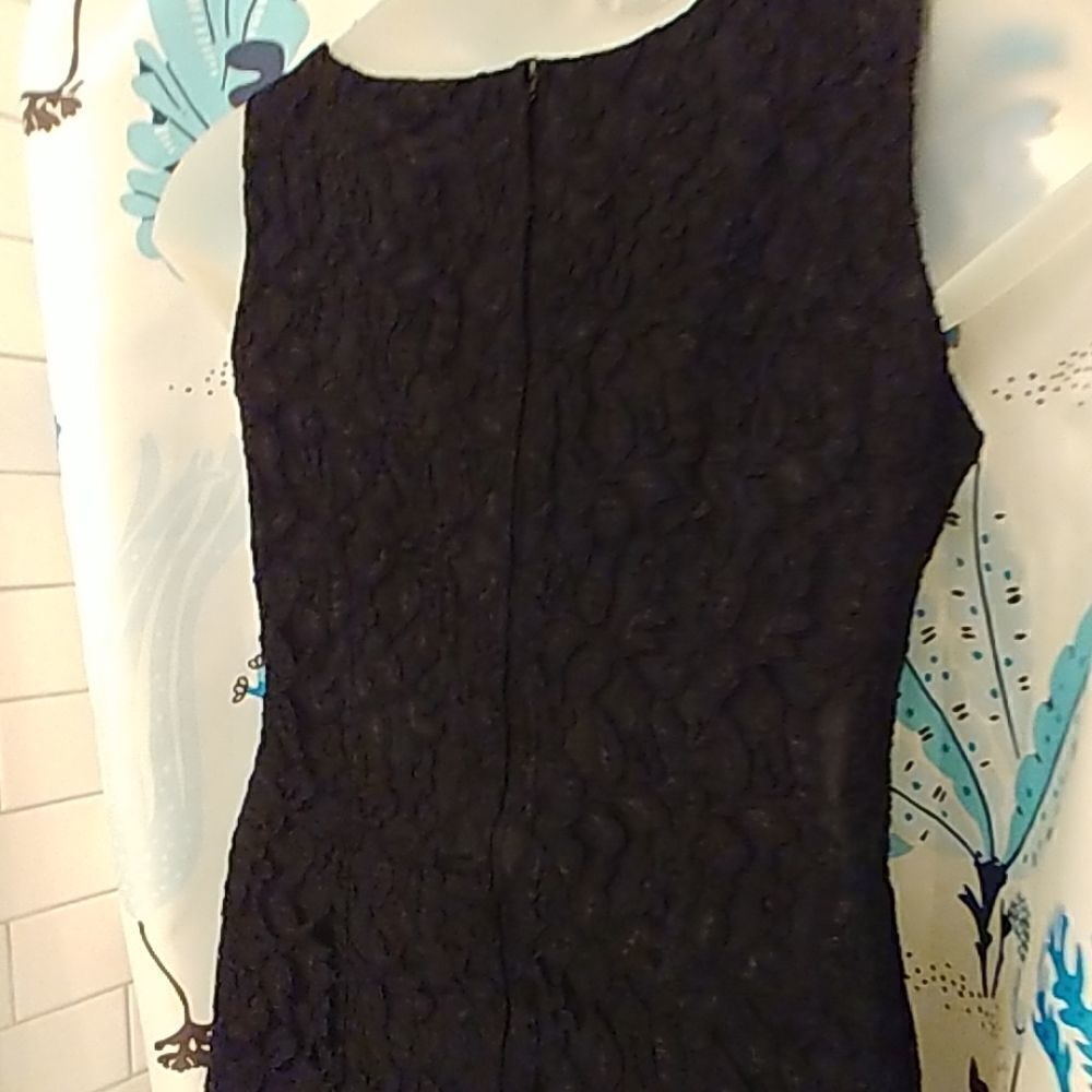 Wallis Sleeveless Black Lace Dress Size 12 - Picture 4 of 7